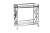 Стол-тележка сервировочная прозрачное стекло/хром GY-CRT8164